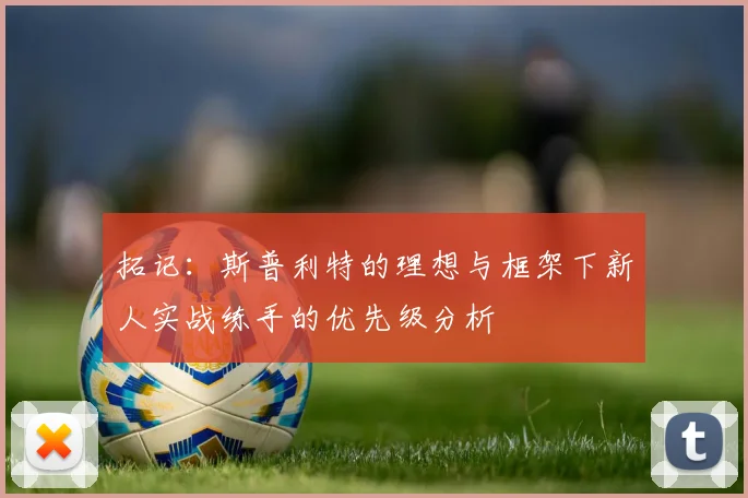 拓记：斯普利特的理想与框架下新人实战练手的优先级分析